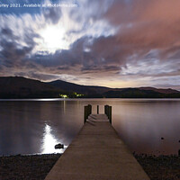 Buy canvas prints of Derwentwater by night by Aimie Burley