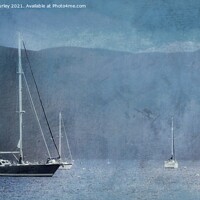 Buy canvas prints of Painted Sailboats by Aimie Burley