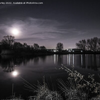 Buy canvas prints of Lake Landscape at Night  by Aimie Burley