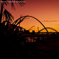 Buy canvas prints of Bridges at sunset  by Aimie Burley
