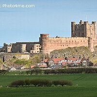 Buy canvas prints of Bamburgh Castle Panoramic by Aimie Burley