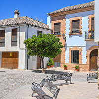 Buy canvas prints of Spanish square  by Aimie Burley