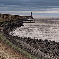 Buy canvas prints of Tynemouth North Pier by Aimie Burley