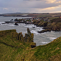 Buy canvas prints of St Abbs Village by Aimie Burley
