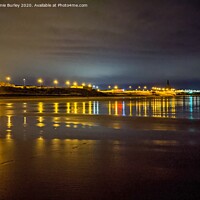 Buy canvas prints of Tynemouth by Night by Aimie Burley