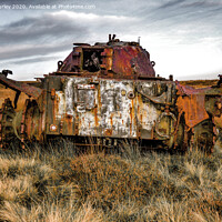 Buy canvas prints of Abandoned Military Tank by Aimie Burley
