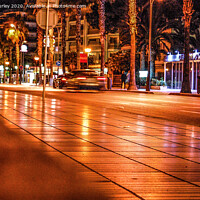 Buy canvas prints of Spanish Road at Night by Aimie Burley