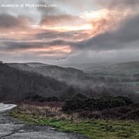 Buy canvas prints of Mist Rolling into Northumberland by Aimie Burley