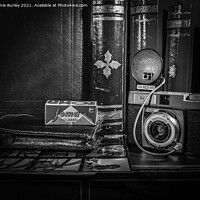 Buy canvas prints of Vintage camera and flash by Aimie Burley