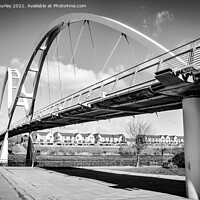 Buy canvas prints of Black and white bridge by Aimie Burley