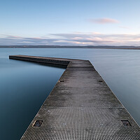 Buy canvas prints of Jetty at West Kirby marina by Ann Goodall