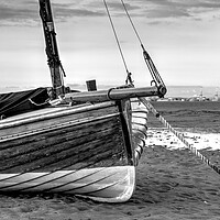 Buy canvas prints of Boat at Meols shore  by Ann Goodall