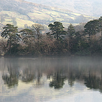 Buy canvas prints of Mist on Rydal Water, Ambleside by Ann Goodall