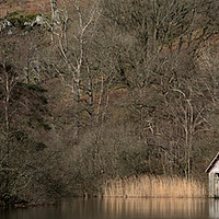 Buy canvas prints of Boathouse at Rydal Water by Ann Goodall