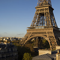 Buy canvas prints of Panoramic view of the Eiffel Tower, Paris. France. by conceptual images