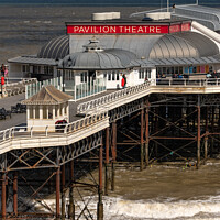 Buy canvas prints of Pavilion Theater in the seaside town of Cromer by Chris Yaxley
