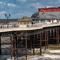 Buy canvas prints of Cromer pier on the North Norfolk coast by Chris Yaxley