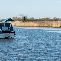 Buy canvas prints of Thurne Mouth on the Norfolk Broads by Chris Yaxley