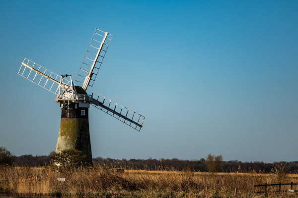 St Benets Drainage Mill on the River Thurne, Norfolk Picture Board by Chris Yaxley