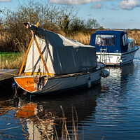 Buy canvas prints of River Thurne, Norfolk Broads by Chris Yaxley
