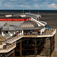 Buy canvas prints of The Pavilion Theatre, Cromer pier by Chris Yaxley