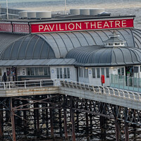 Buy canvas prints of The Pavilion Theatre, Cromer Pier by Chris Yaxley