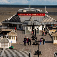 Buy canvas prints of The Pavilion Theater, Cromer pier by Chris Yaxley