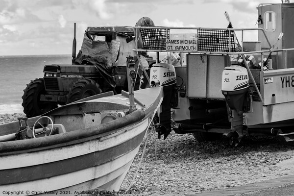 Crab fishing on the North Norfolk coast Picture Board by Chris Yaxley