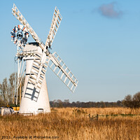 Buy canvas prints of Thurne Mill, Norfolk by Chris Yaxley