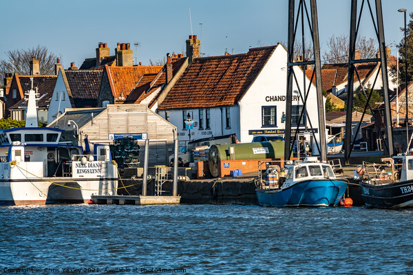 Wells Quayside, North Norfolk Picture Board by Chris Yaxley