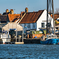 Buy canvas prints of Wells Quayside, North Norfolk by Chris Yaxley