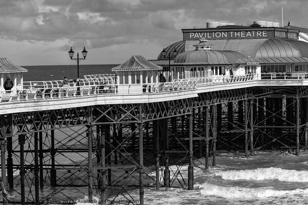The Pavilion Theater in the seaside town of Cromer in black and white Picture Board by Chris Yaxley