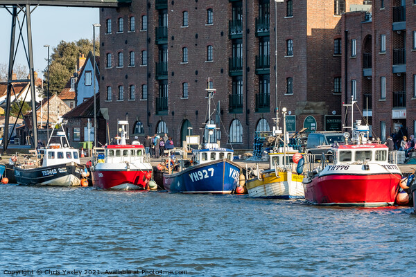 Commercial fishing boats, Wells-Next-The-Sea Picture Board by Chris Yaxley