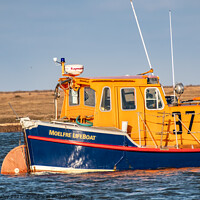 Buy canvas prints of The Port of Wells RNLI lifeboat by Chris Yaxley