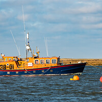 Buy canvas prints of Port of Wells RNLI lifeboat, Norfolk by Chris Yaxley