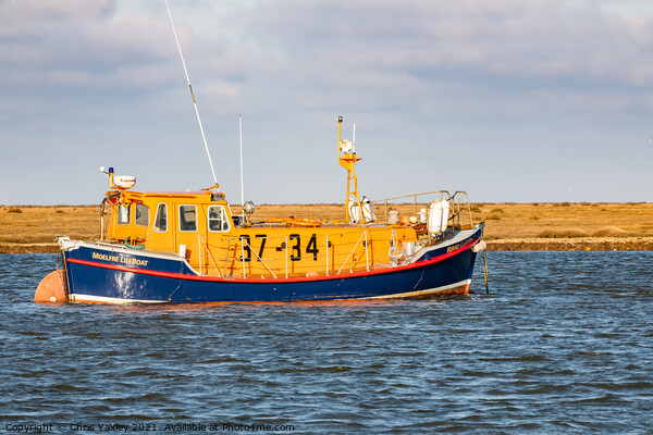 The Port of Wells RNLI lifeboat, Norfolk Picture Board by Chris Yaxley