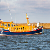 Buy canvas prints of The Port of Wells RNLI lifeboat, Norfolk by Chris Yaxley