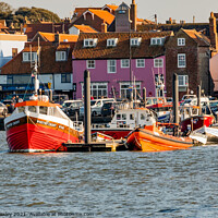 Buy canvas prints of Wells waterfront, North Norfolk by Chris Yaxley