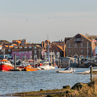 Buy canvas prints of A view towards the quayside of the Port of Wells-Next-The-Sea on the North Norfolk coast by Chris Yaxley