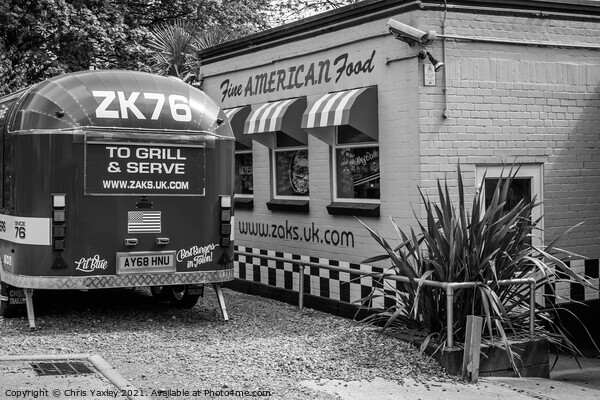 Zaks Waterside restaurant and burger van Picture Board by Chris Yaxley