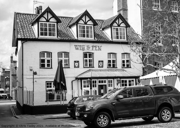 Wig & Pen pub in the city of Norwich, Norfolk Picture Board by Chris Yaxley
