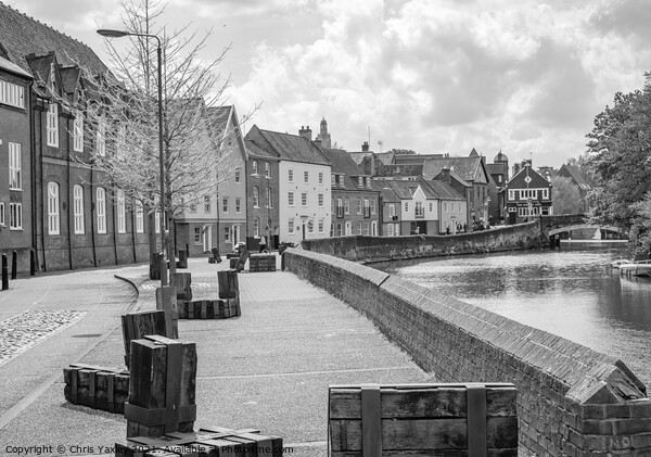 The historic Quayside along the River Wensum, Norwich Picture Board by Chris Yaxley
