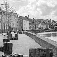 Buy canvas prints of The historic Quayside along the River Wensum, Norwich by Chris Yaxley