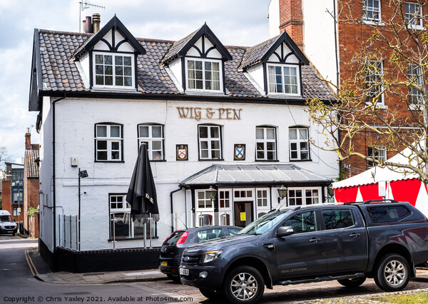 Wig & Pen pub in the city of Norwich, Norfolk Picture Board by Chris Yaxley