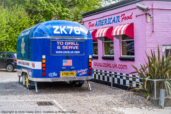 Zaks burger van and American diner, Norwich Picture Board by Chris Yaxley