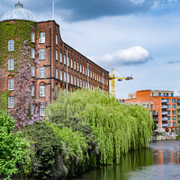 Buy canvas prints of St James on the bank of the River Wensum, Norwich by Chris Yaxley