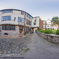 Buy canvas prints of 360 degree panorama of Tombland Alley, Norwich by Chris Yaxley