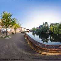 Buy canvas prints of 360 degree panorama captured down the historic Qua by Chris Yaxley