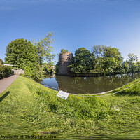 Buy canvas prints of 360 degree panorama captured from the bank of the  by Chris Yaxley