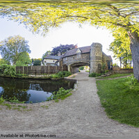 Buy canvas prints of 360 degree panorama of Pulls Ferry on the River We by Chris Yaxley